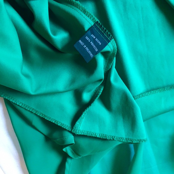 Lovely Green Chiffon and Satin Dress - Picture 6 of 8